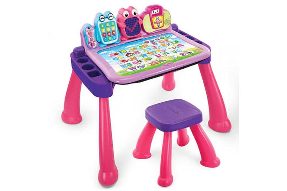 vtech touch learn activity desk deluxe pink