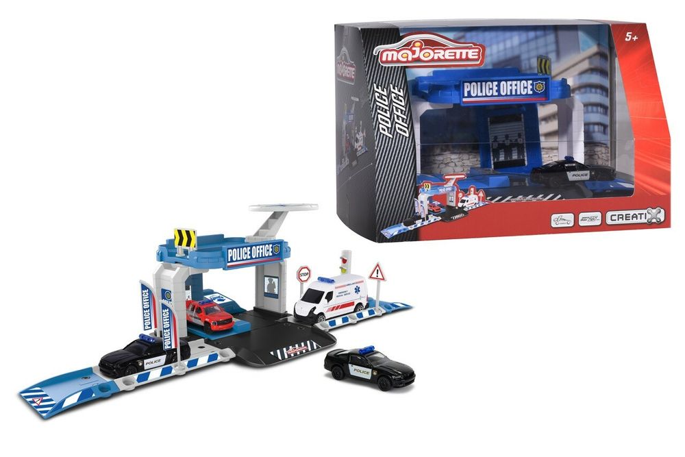 Majorette - 212050019 - Creatix Rescue Station Play Set + 5 Véhicul Majorette - 212050019 - Creatix Rescue Station Play Set + 5 Véhicul