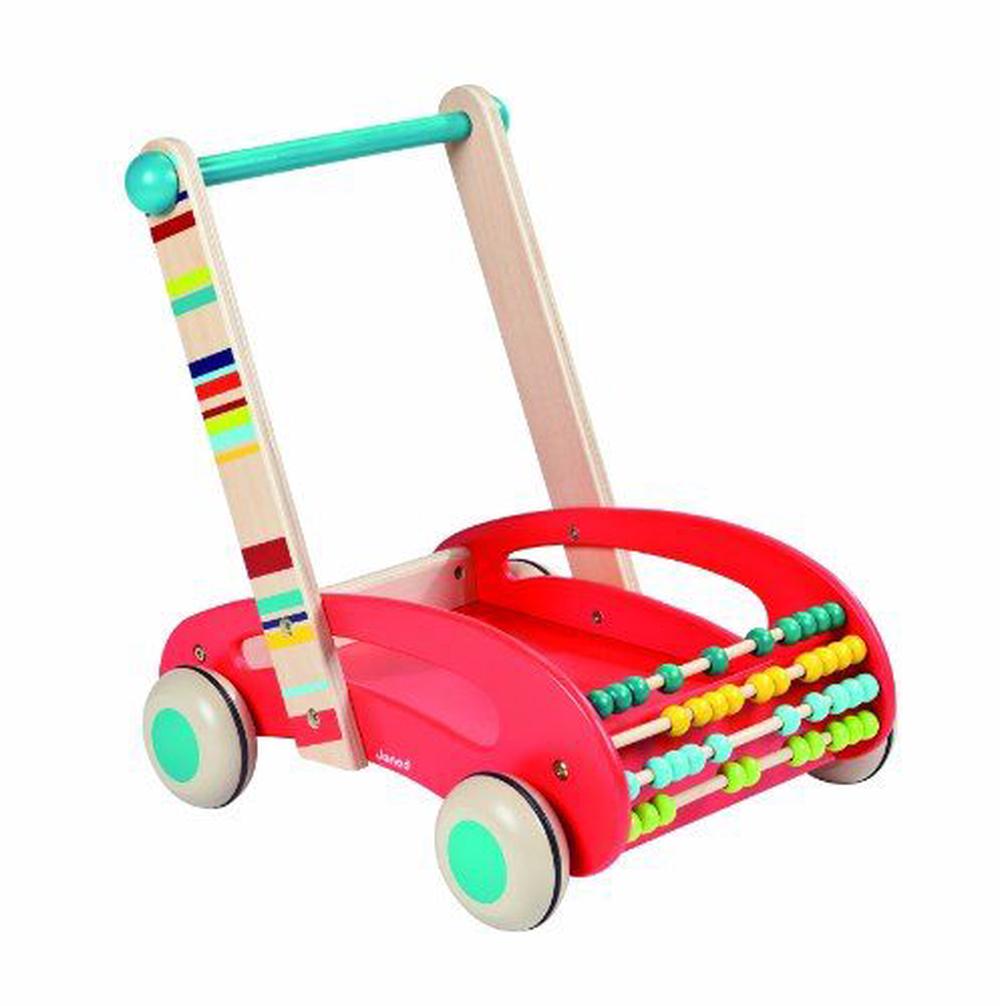 janod walker buggy with blocks