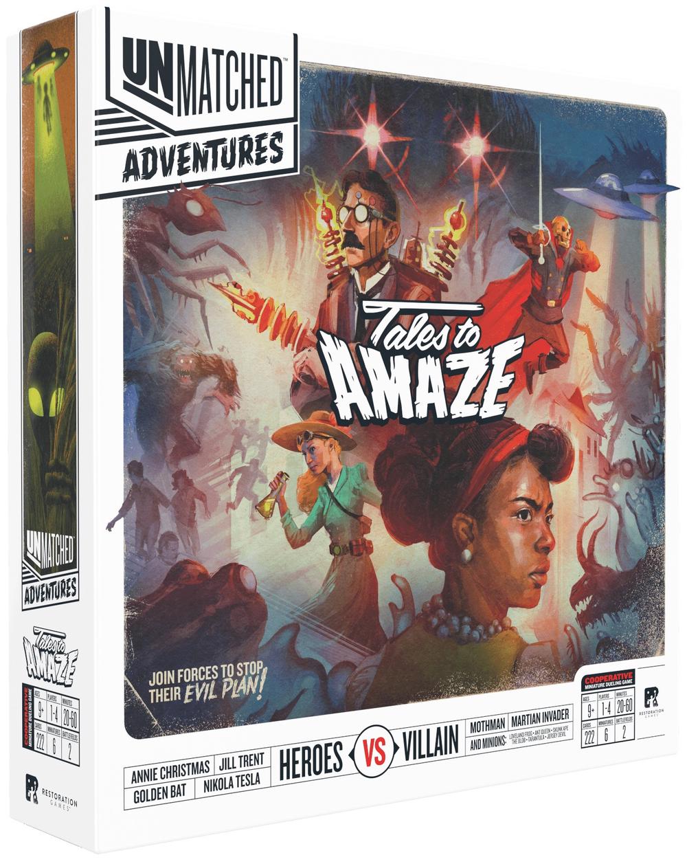 Restoration Games Unmatched Adventures Tales to Amaze, 3701551701626