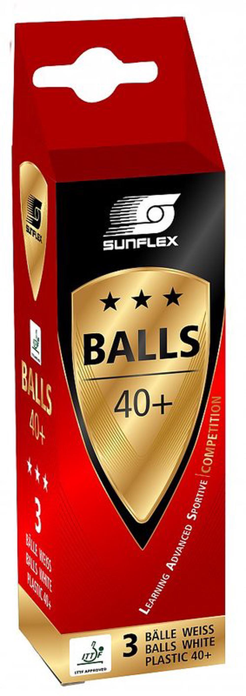 Table Tennis Ball 33306, 3 Piece (White), 4001078333058