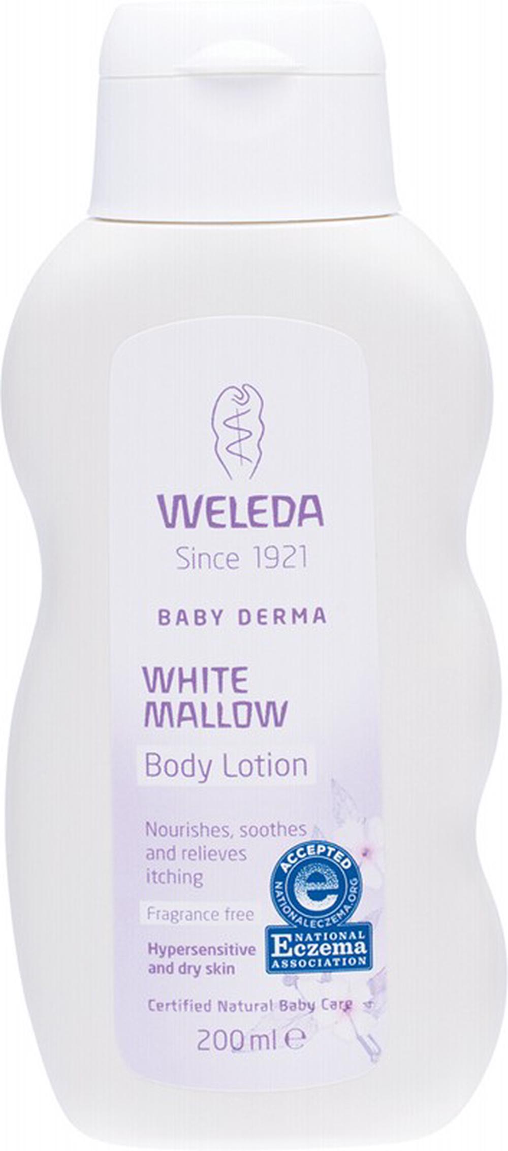 Weleda Baby Derma White Mallow Body Lotion - 200mL, 4001638096829