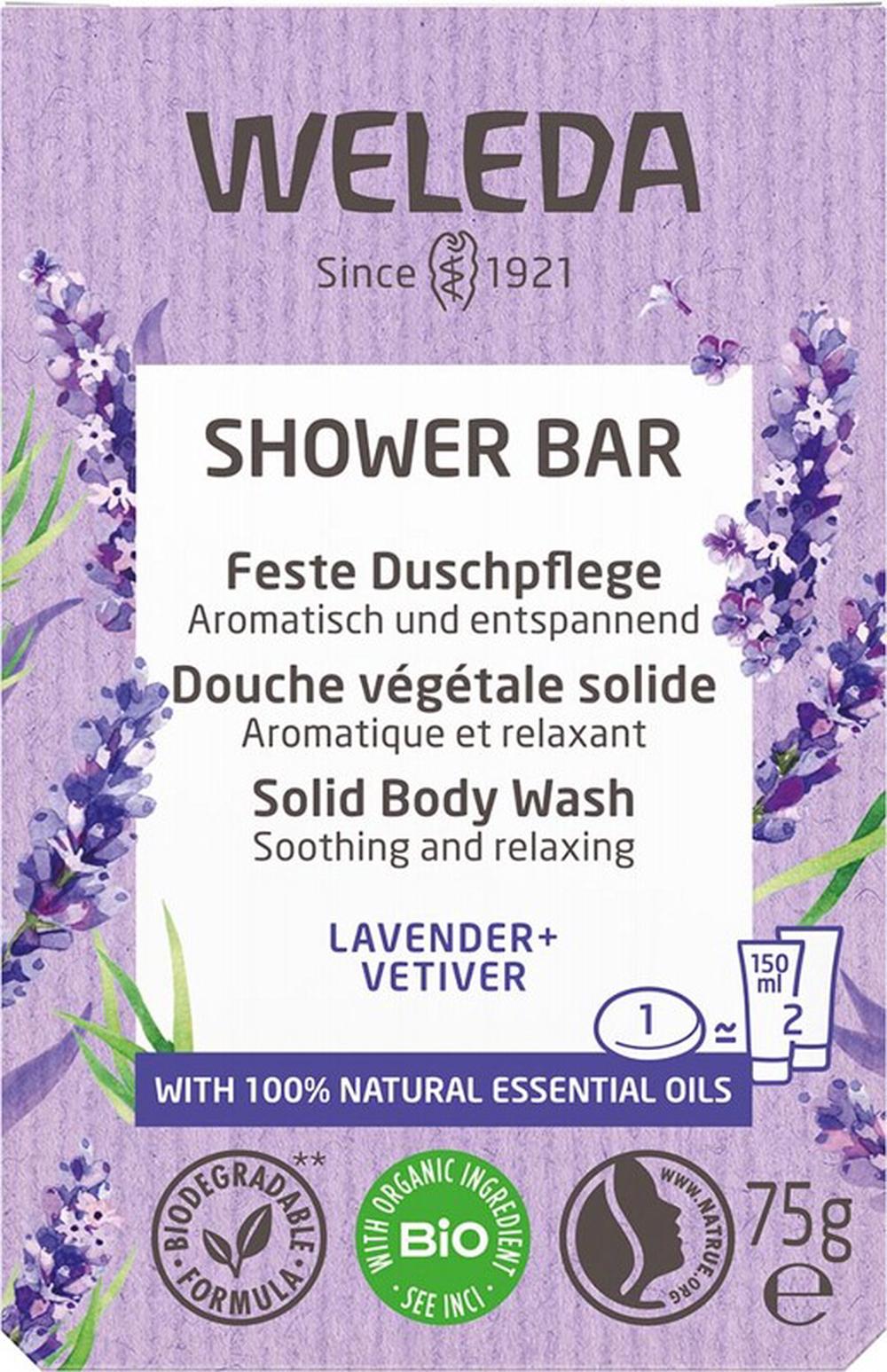 Shower Bar (Lavender + Vetiver) - 75g, 4001638529969