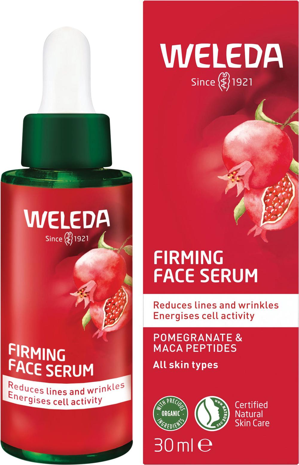 Firming Face Serum Pomegranate & Maca Peptides - 30mL, 4001638580007