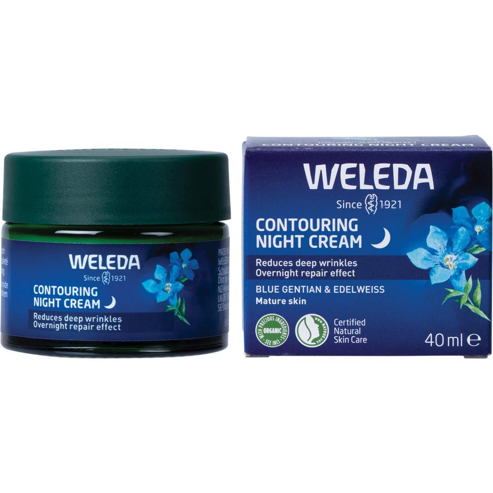 Contouring Night Cream Blue Gentian & Edelweiss - 40mL, 4001638589499