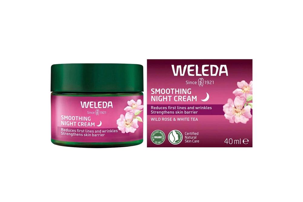 Smoothing Night Cream Wild Rose & White Tea - 40mL, 4001638589796