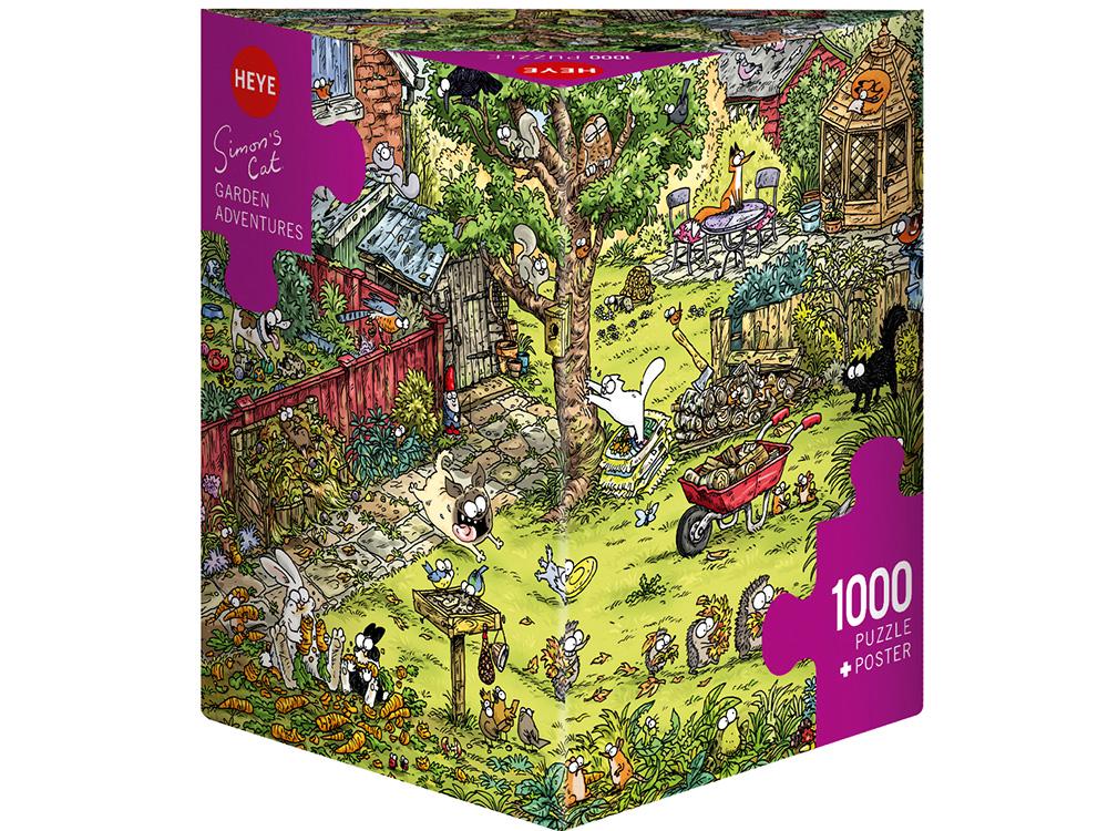 Heye Simon's Cat, Garden Adventures Jigsaw Puzzle, 1000 Piece, 4001689299330