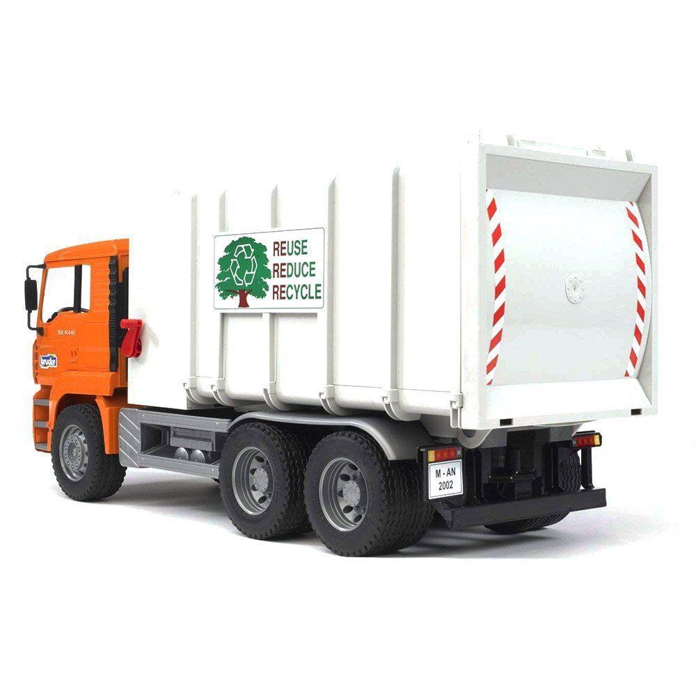 bruder man side loading garbage truck