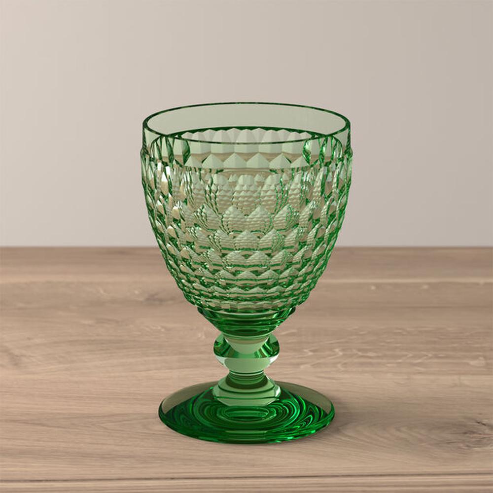 Boston Coloured Red Wine Goblet (Green), 4003683242541