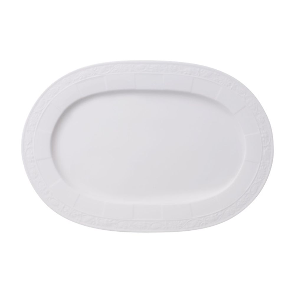 Villeroy & Boch White Pearl Oval/Serving Platter (White) - 35cm by Villeroy & Boch - ISBN: 4003683481322