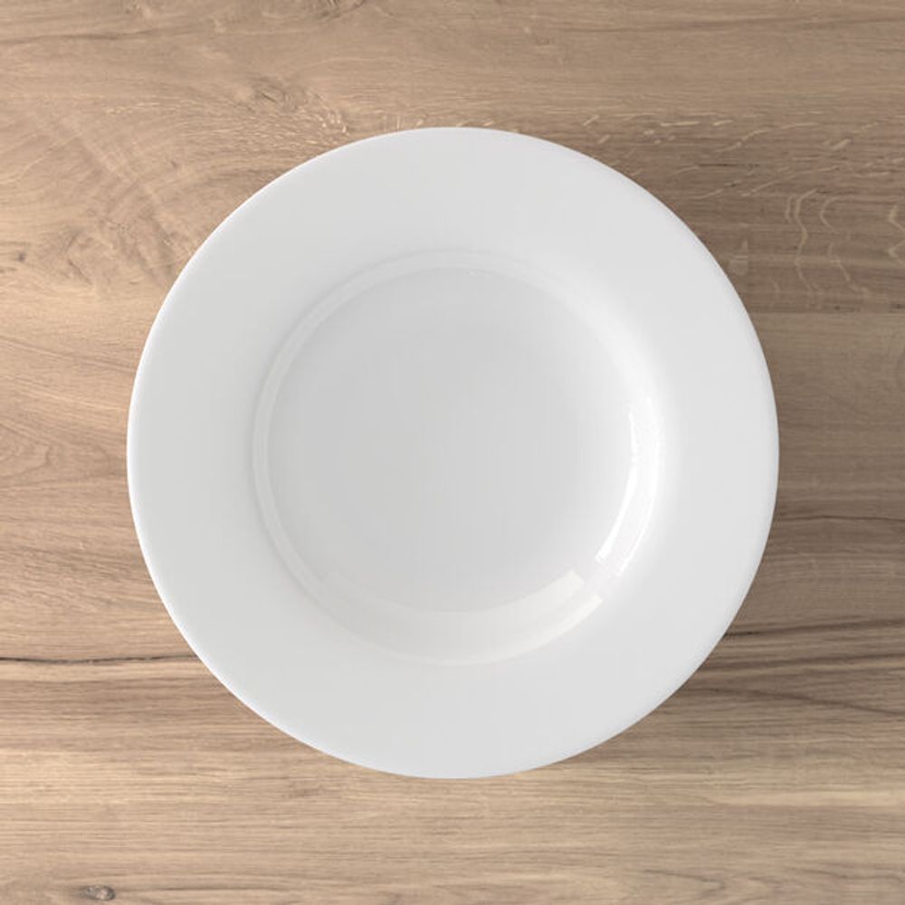 Assiettes Creuses Villeroy & Boch Royal Premium - Porcelaine Haute Qualité, 24 Cm, Lot De 6, Blanc - 5