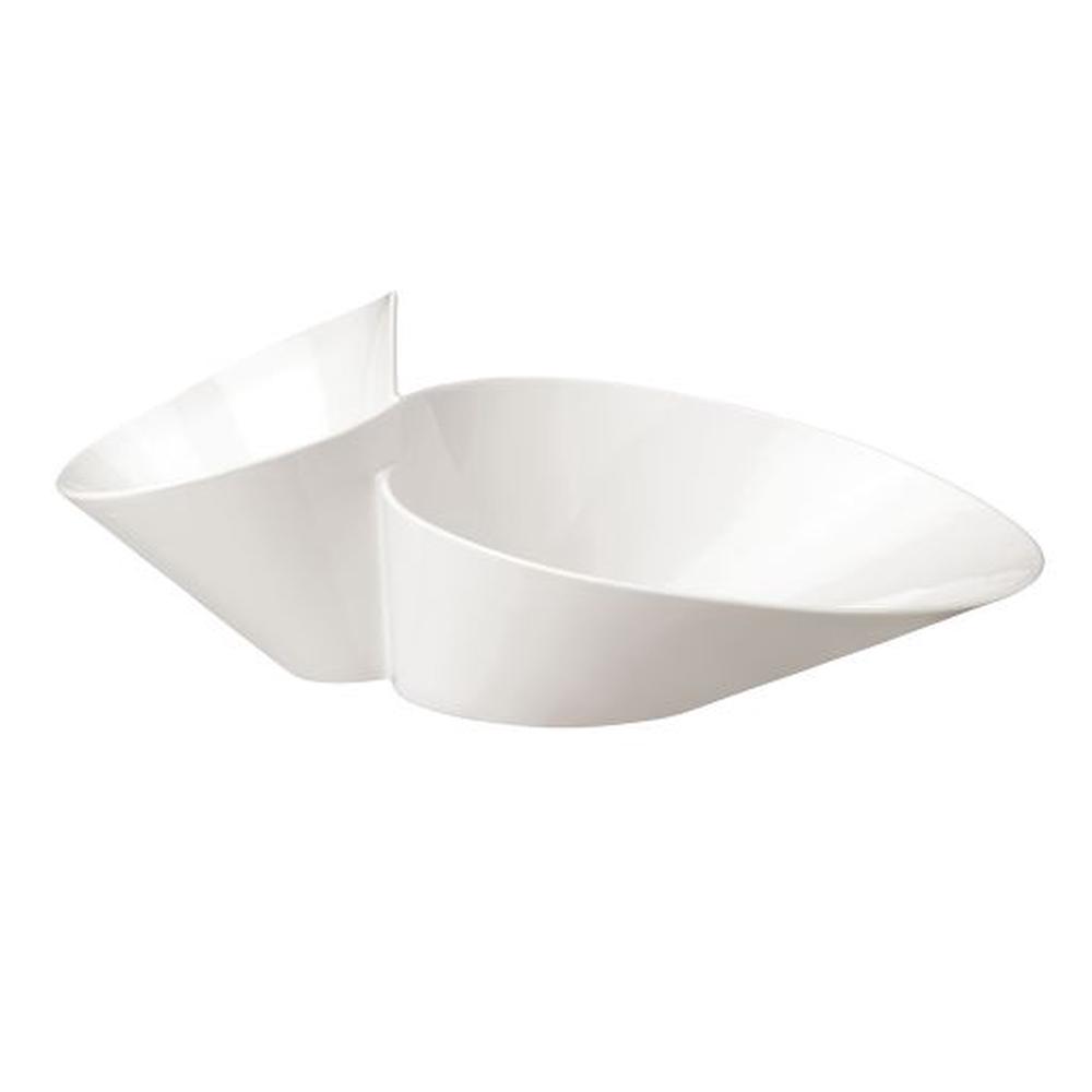 Villeroy & Boch NewWave Eye-Catcher Double Bowl (White) - 49x27cm, 4003686164307