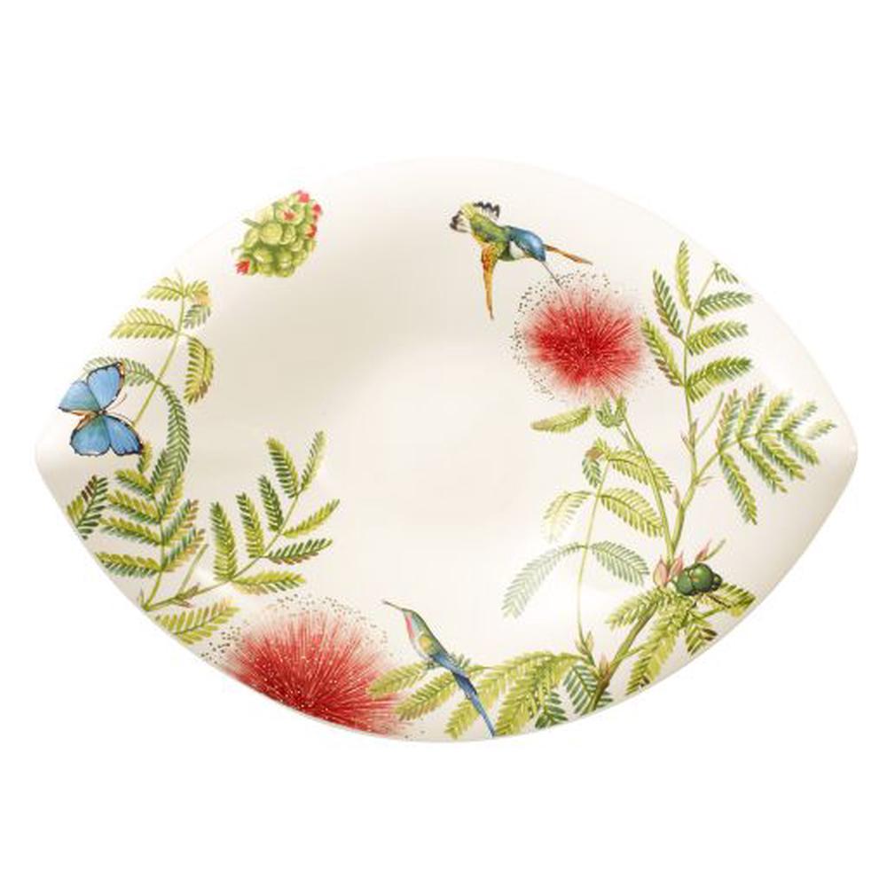 Villeroy & Boch Amazonia Leaf Bowl (Green/Blue/Red/Gold) - 47x38cm, 4003686295247