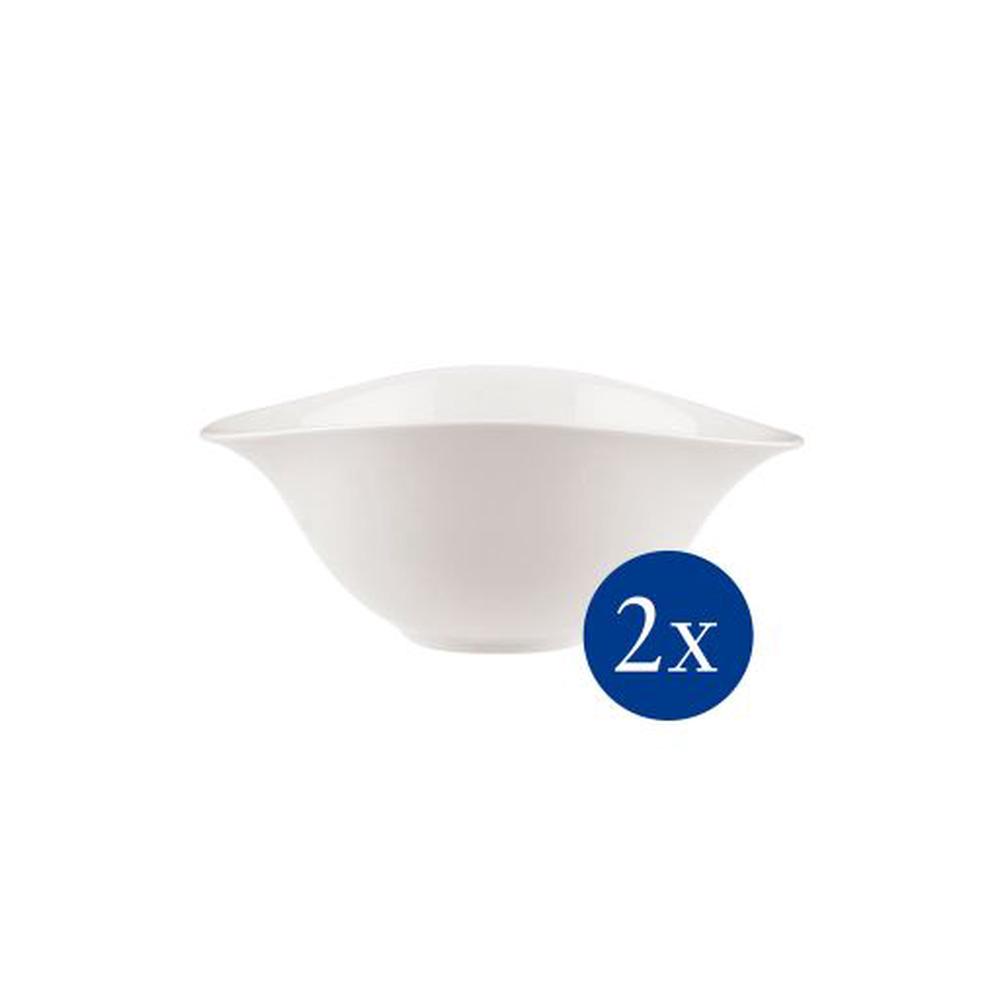 Villeroy & Boch Vapiano Salad Bowl Set, 2 Pieces (White), 4003686364783