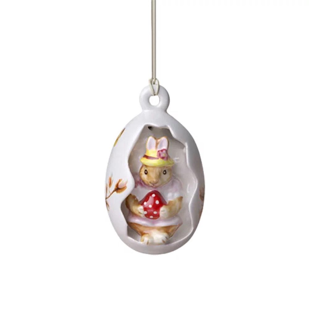 Bunny Tales Egg Ornament - Anna Blossoms - 7cm, 4003686387041