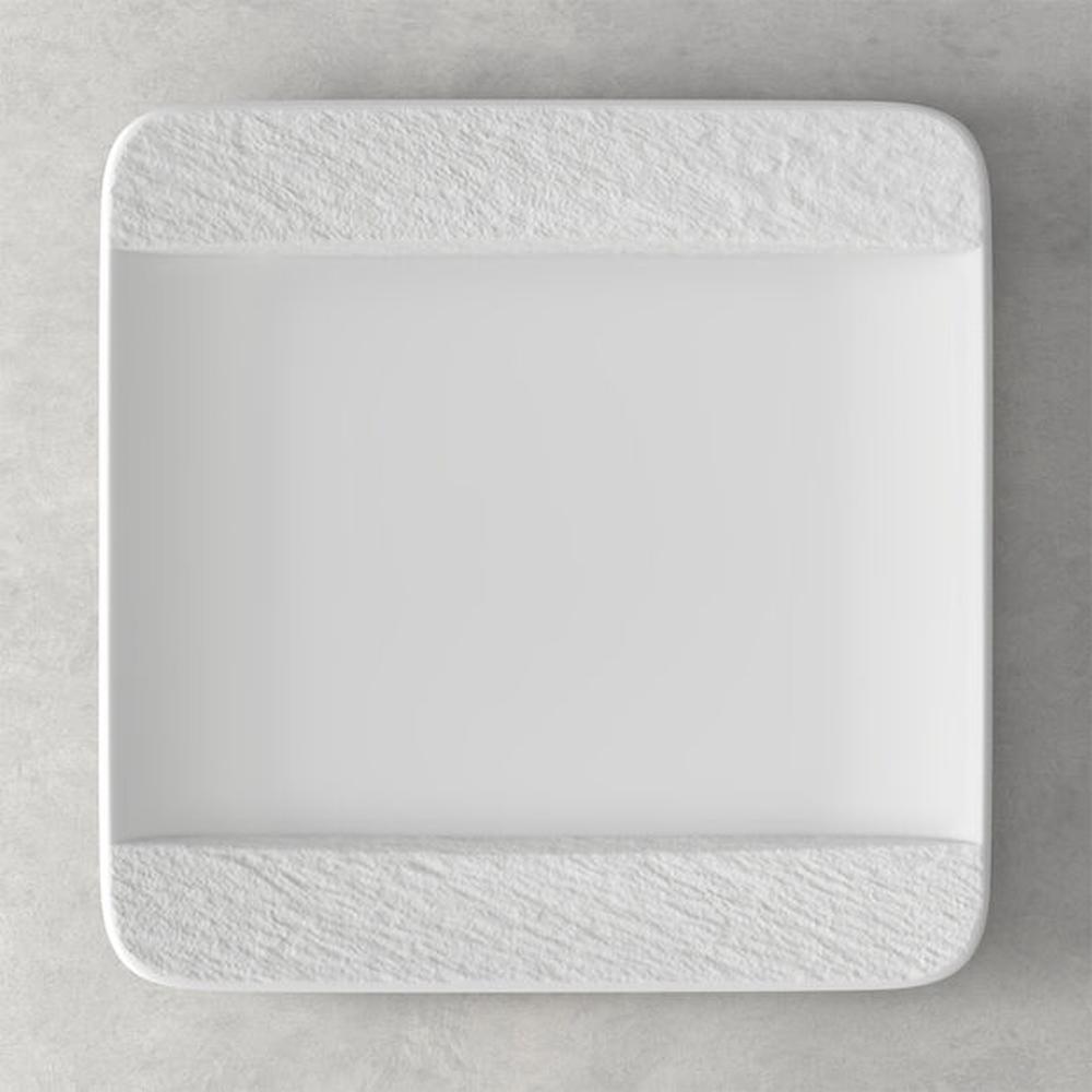Villeroy & Boch Manufacture Rock Blanc Square Flat Plate - 28x28x2cm, 4003686391543