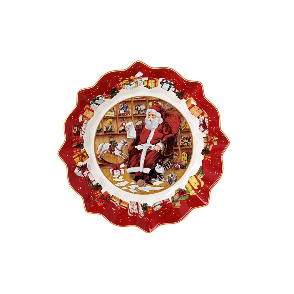 Villeroy & Boch Toy's Fantasy - Santa Wish Lists Footed Bowl, 4003686411234
