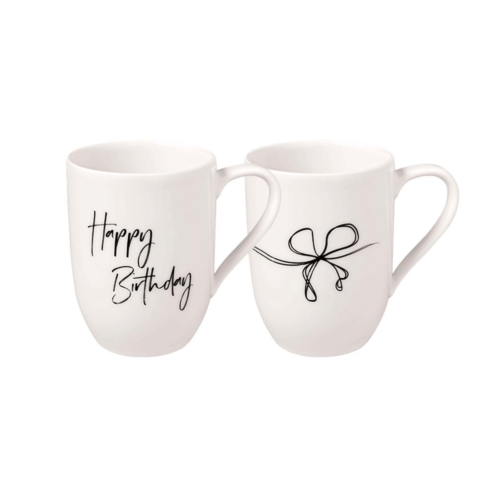 Villeroy & Boch Statement Happy Birthday Set, 2pcs, 4003686439351