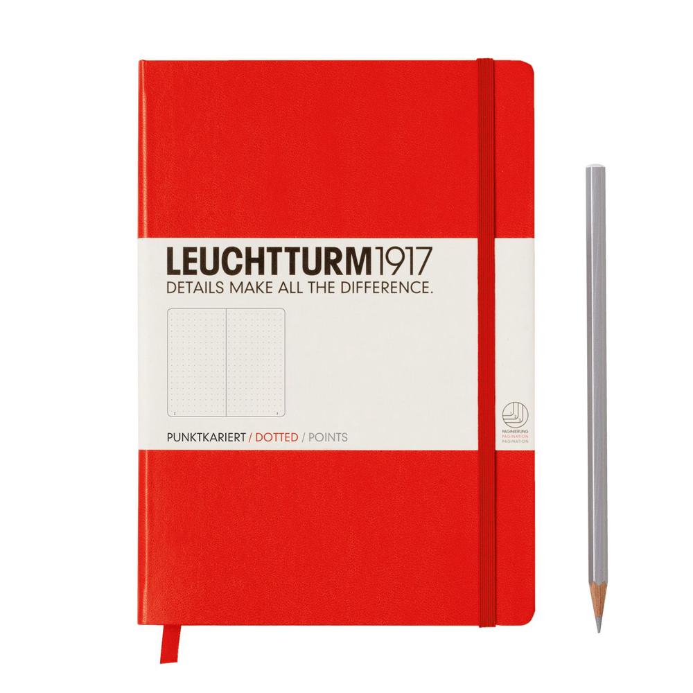 Leuchtturm1917 Notebook Medium A5 Dotted - Red, 4004117336003