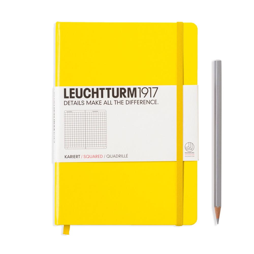 Leuchtturm1917 Notebook Medium A5 Squared - Lemon, 4004117424861