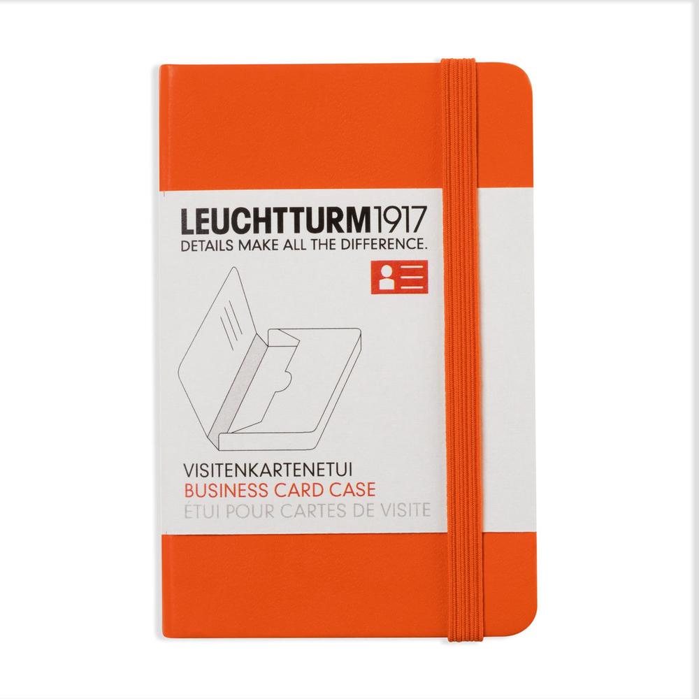 Leuchtturm1917 Business Card Case (Orange) - 65x100x15mm, 4004117475795