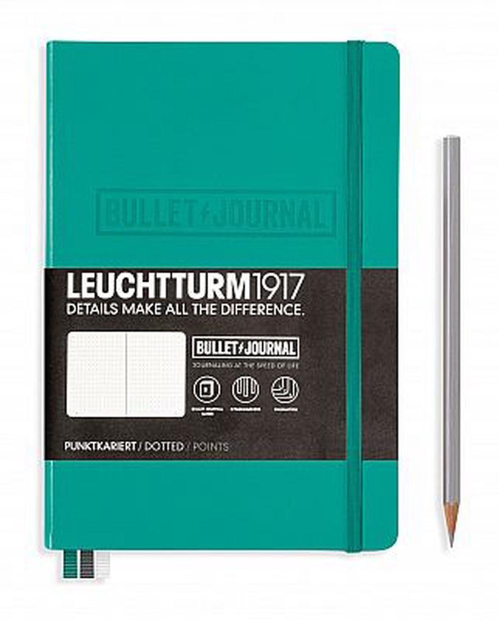 Leuchtturm Notebook (A5) Bullet Jour - Emerald, 4004117495052