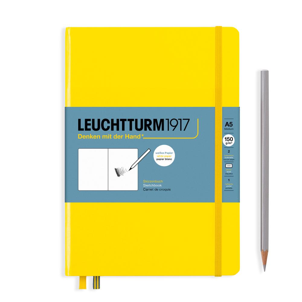 Leuchtturm1917 Sketchbooks (Lemon) - A5 Medium, 4004117578007