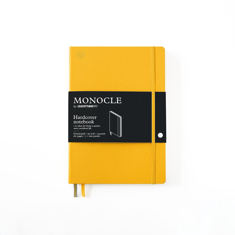 Leuchtturm1917 Monocle Hardcover Dotted Notebook, 192 Page (Yellow) - B5, 4004117587641