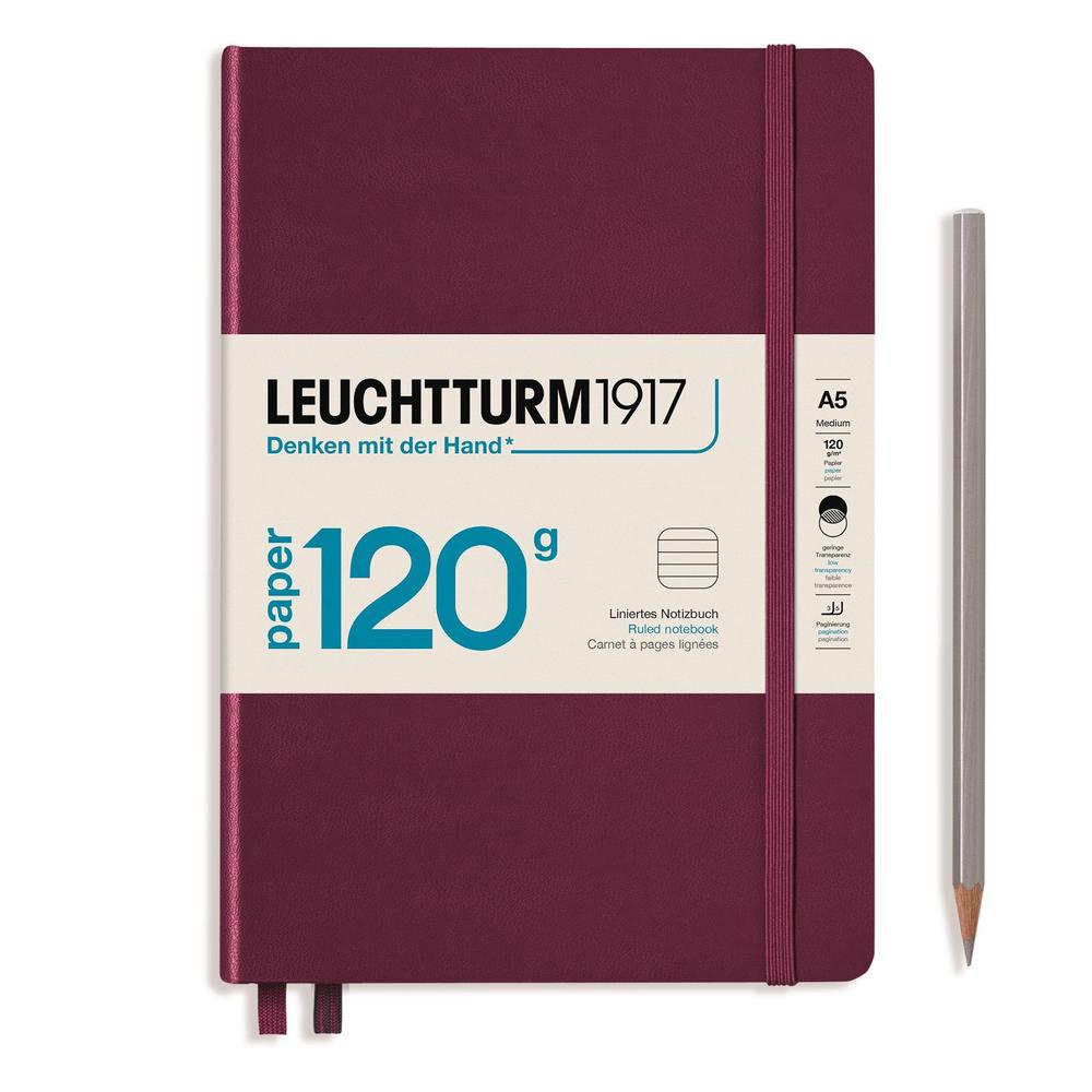Leuchtturm1917: 120g Edition Lined Notebook (Port Red) - A5 Medium, 4004117589188
