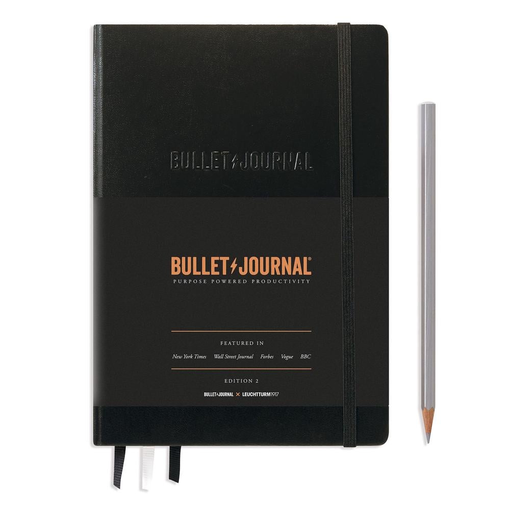 Leuchtturm1917 Bullet Journal Edition 2 Medium (A5), 120g/m_ paper, 206 p, Black, 4004117589560