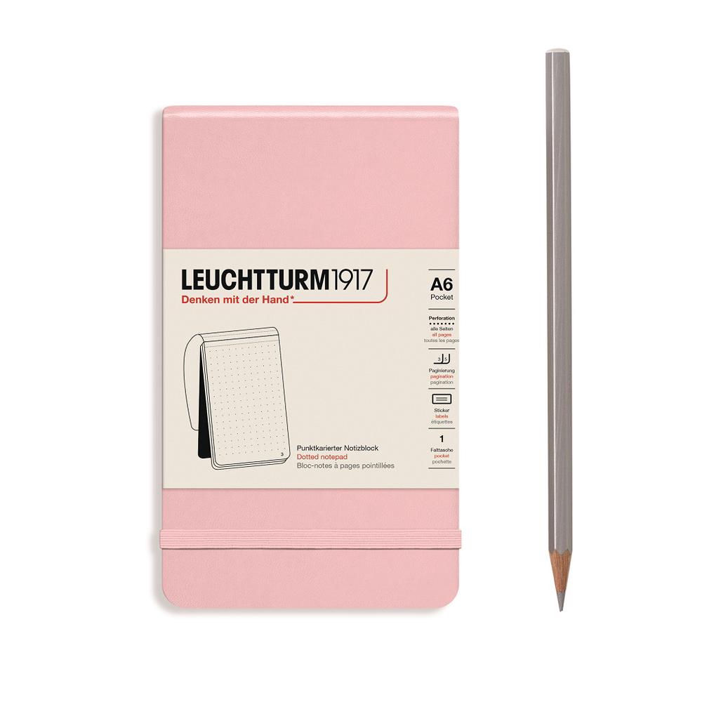 Leuchtturm1917 Reporter Notepad, Dotted (Powder) - A6, 4004117596889