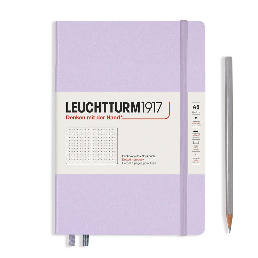 Hardcover Medium Dotted Notebook, 251 Page (Lilac), 4004117609299