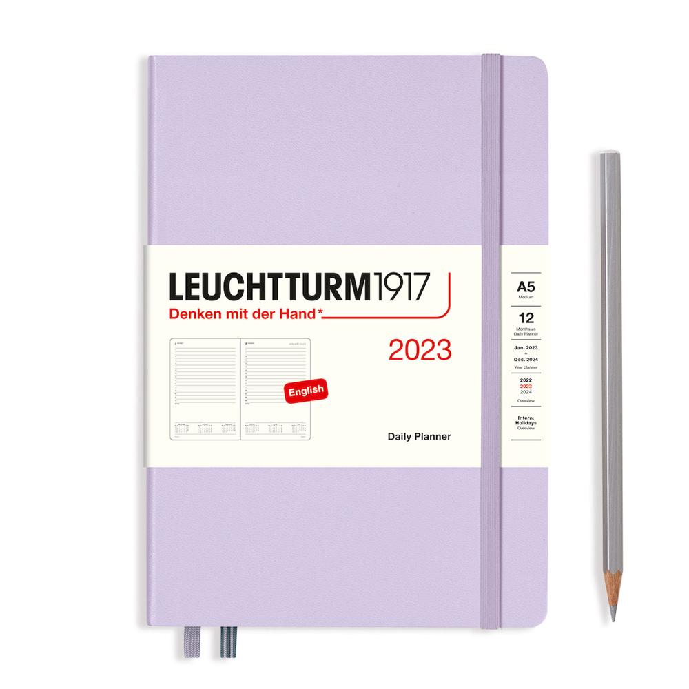 Leuchtturm1917 Medium 2023 Daily Planner (Lilac) A5 Buy online at