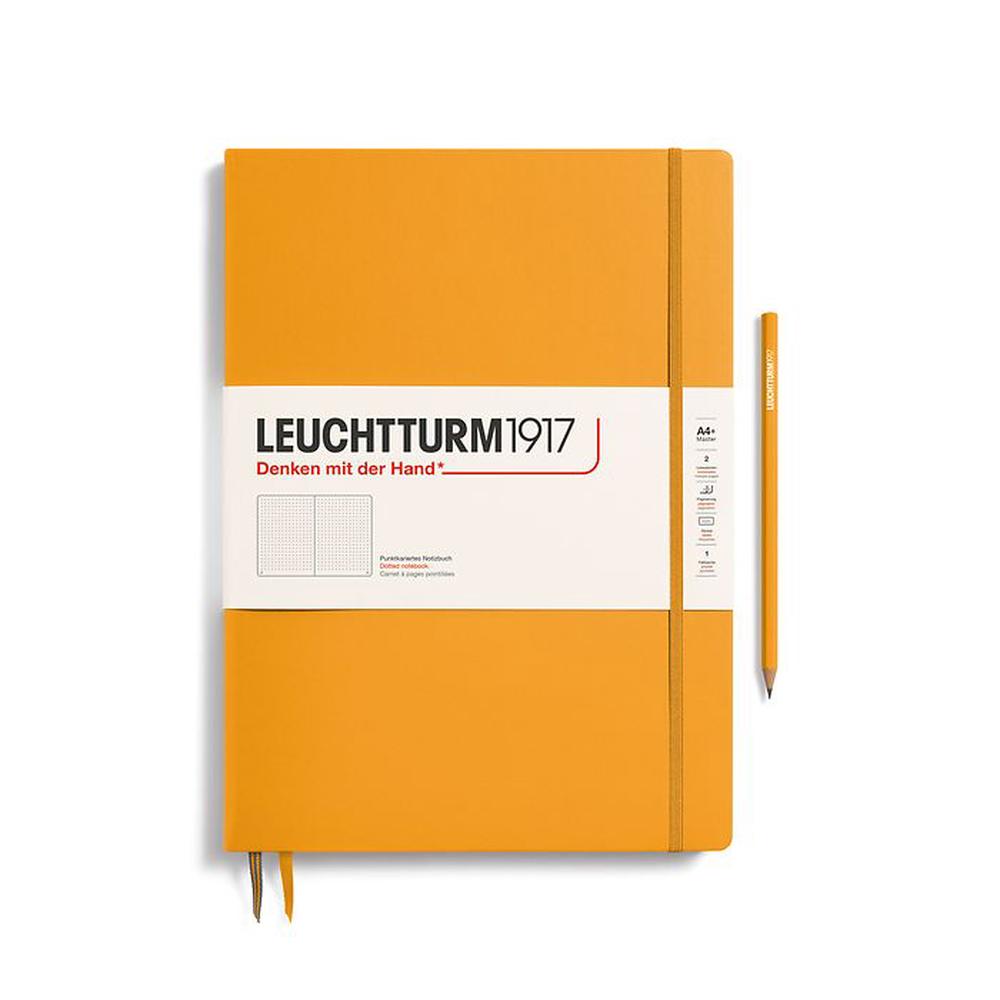 Leuchtturm1917 Notebook Hardcover Master Slim, Dotted, 123 Numbered Pages (Rising Sun) - A4+, 4004117632662