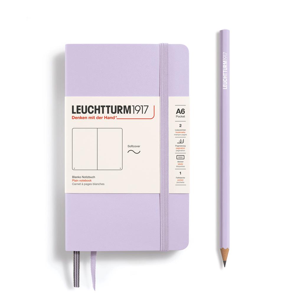 Leuchtturm1917 Notebook Softcover, Plain, 187 Pages (Lilac) - A6, 4004117632822