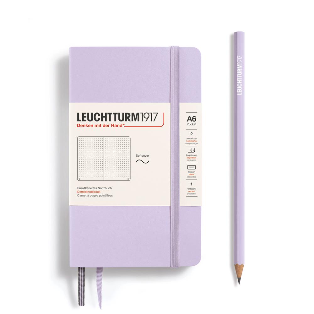 Leuchtturm1917 Notebook Softcover, Dotted, 123 Pages (Lilac) - A6, 4004117632839