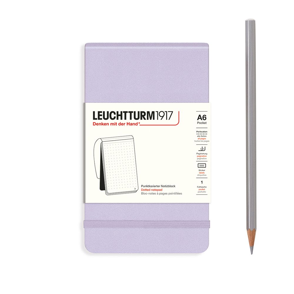 Leuchtturm1917 Notebook Hardcover Pocket, Dotted, 184 Pages (Lilac) - A6 by Leuchtturm1917 - ISBN: 4004117632860