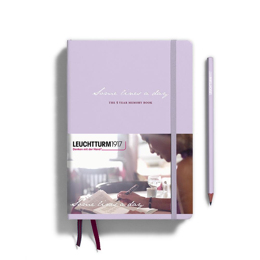 Leuchtturm1917 Some Lines A Day, 5 Year Memory Book, 365 Pages (Lilac) - A5, 4004117632921