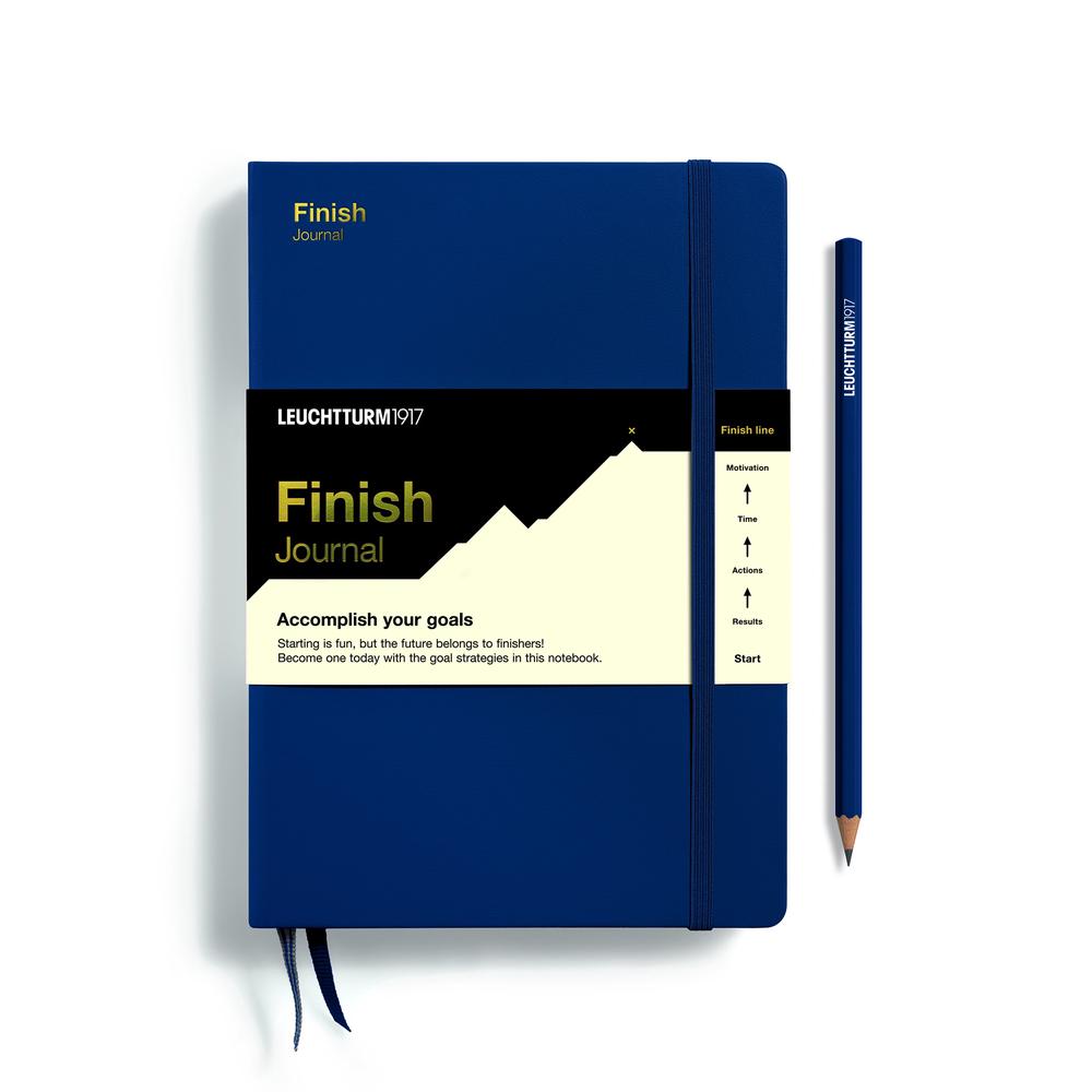 Leuchtturm1917 Finish Journal, Hardcover (Navy) - A5, 4004117640223