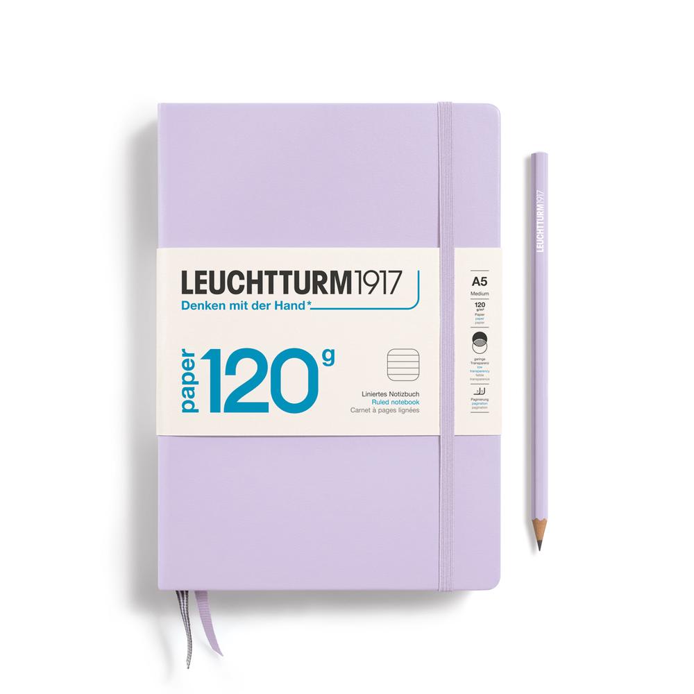 Leuchtturm1917 Notebook Hardcover, Ruled, 203 Pages (Lilac) - A5, 4004117648274