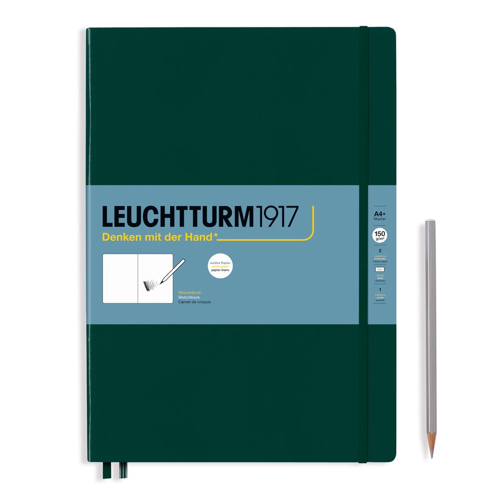Sketchbook Hardcover, Plain, 112 Pages (Forest Green), 4004117648380