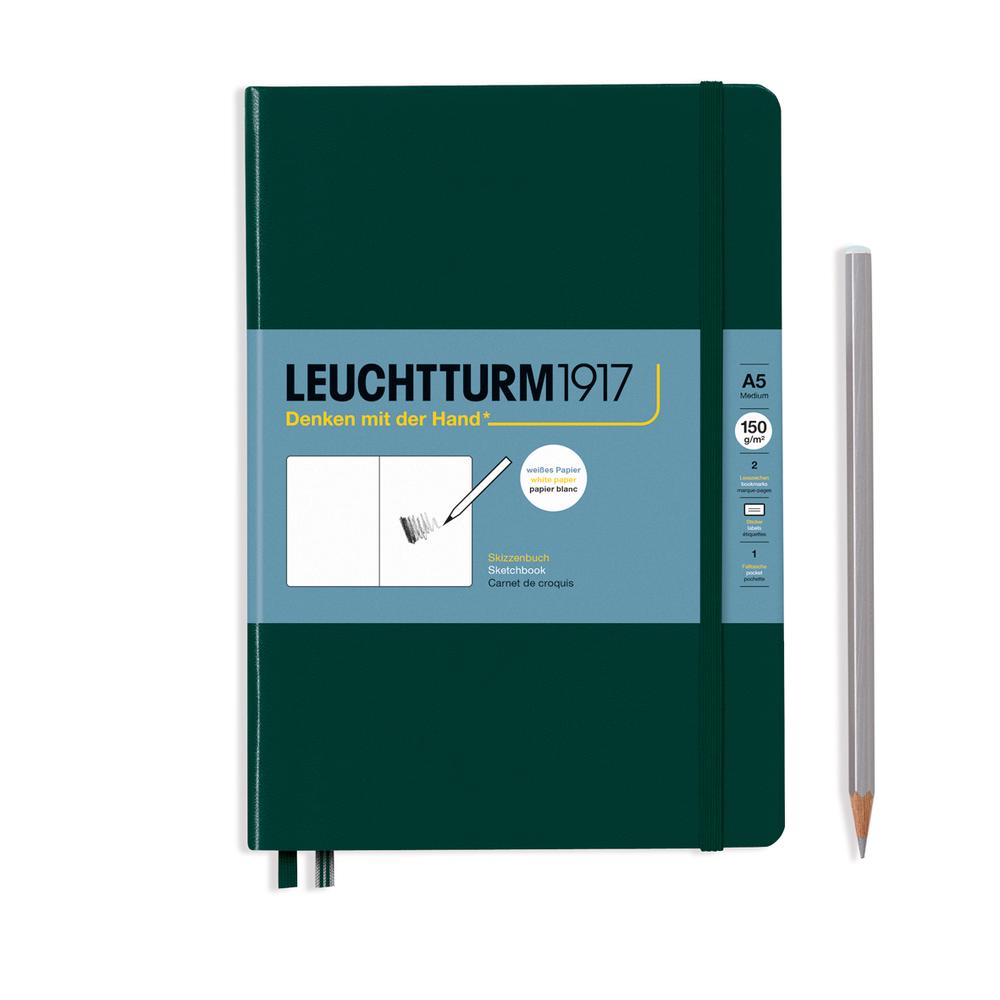 Sketchbook Hardcover, Plain, 112 Pages (Forest Green), 4004117648441