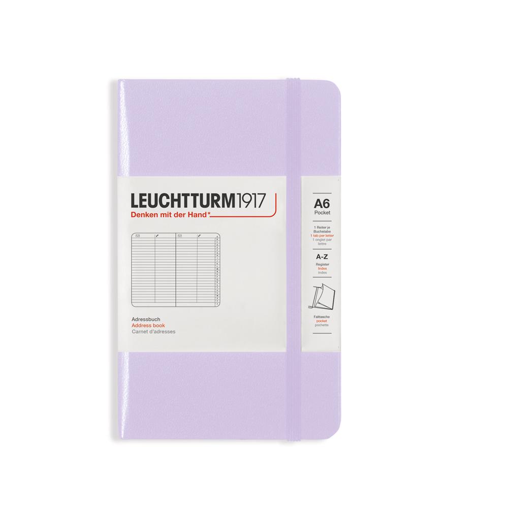 Leuchtturm1917 Address Book, Hardcover (Lilac) - A6, 4004117648502