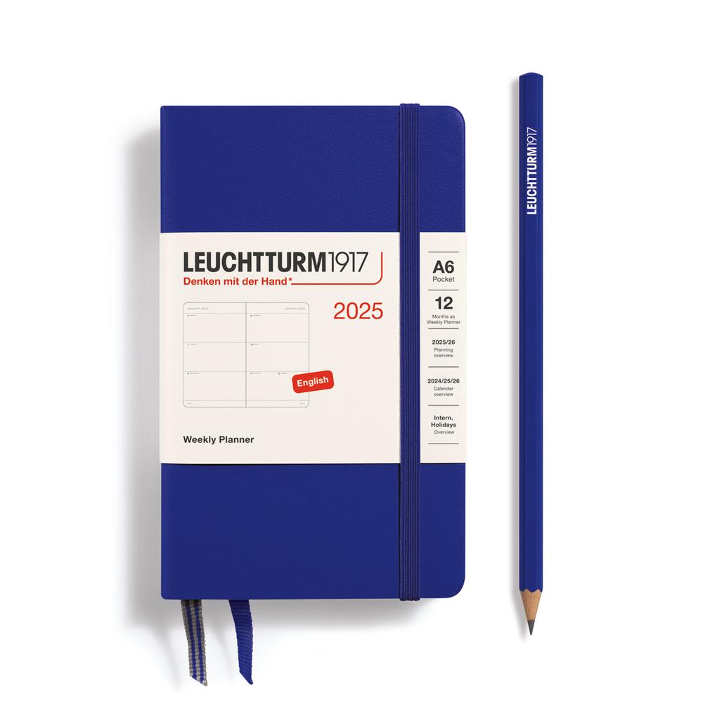 Leuchtturm1917 Weekly Planner 2025, Hardcover (Ink) - A6, 4004117652240
