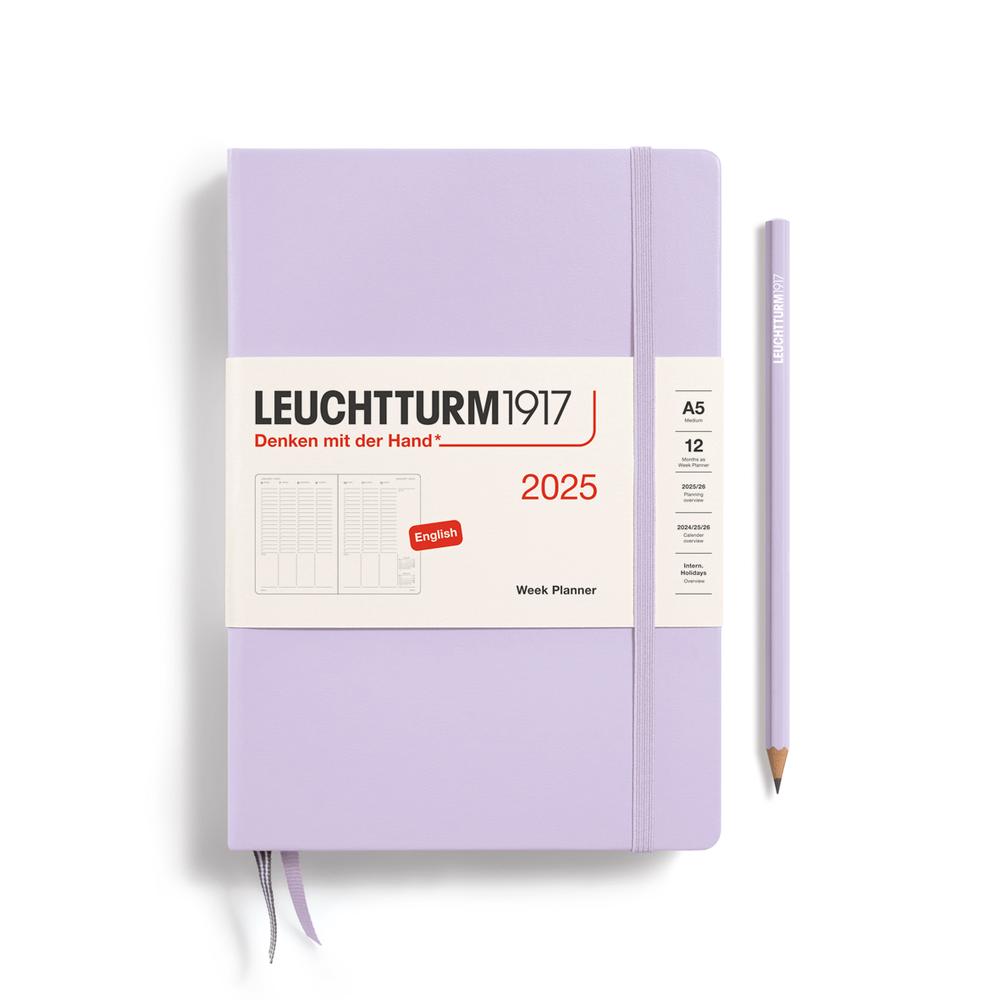 Week Planner 2025, Hardcover (Lilac), 4004117652363