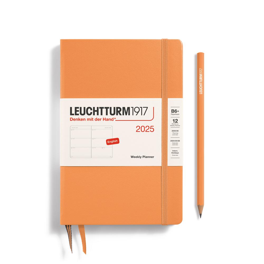 Weekly Planner 2025, Paperback Hardcover (Apricot), 4004117653551