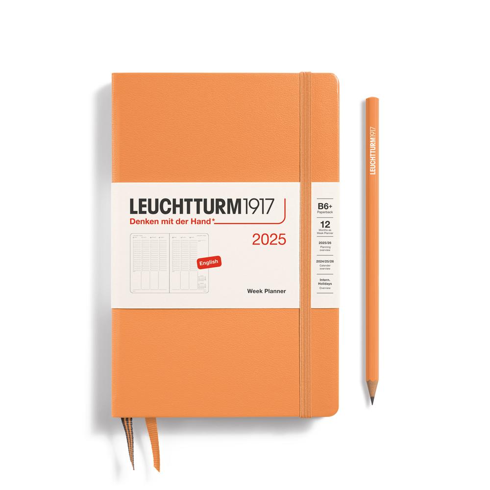 Week Planner 2025, Paperback Hardcover (Apricot), 4004117653636