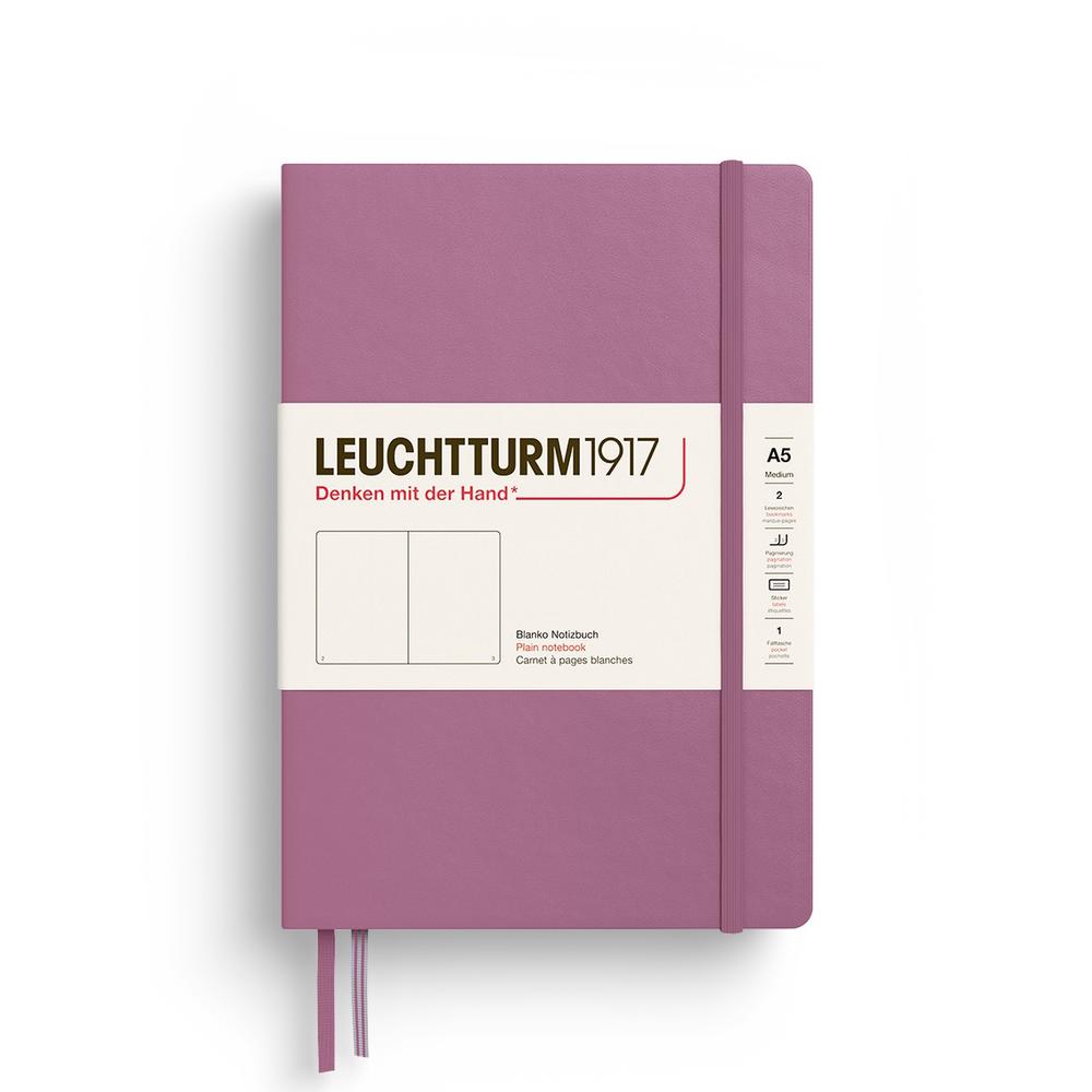 Leuchtturm1917 Notebook Hardcover, Plain, 251 Pages (Dusty Rose) - A5, 4004117661235
