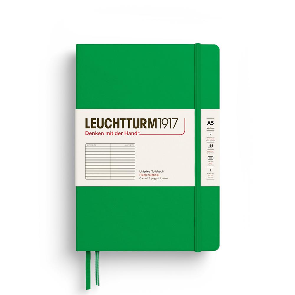 Leuchtturm1917 Notebook Hardcover, Ruled, 251 Pages (Spring Leaf) - A5, 4004117661334