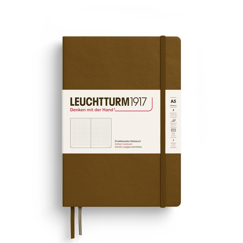 Leuchtturm1917 Notebook Hardcover, Dotted, 251 Pages (Spice Brown) - A5, 4004117661365